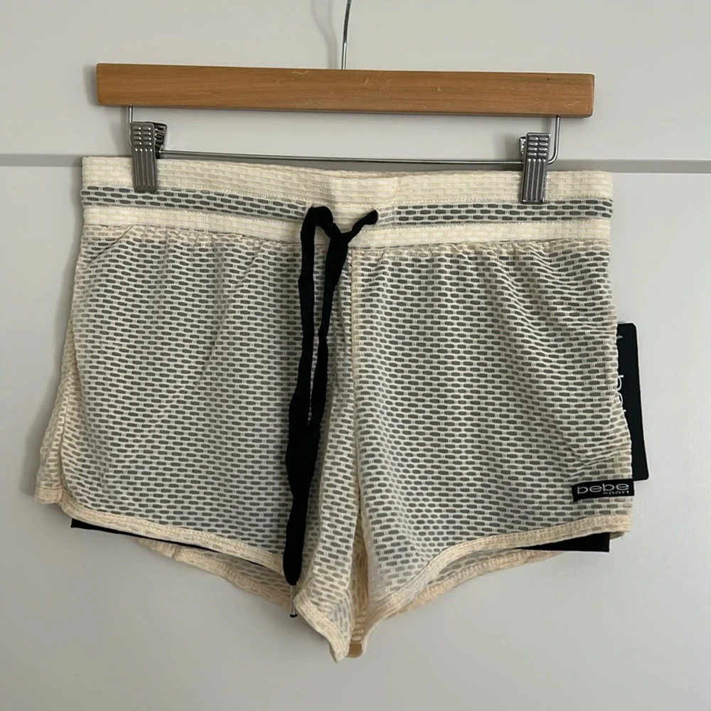 BEBE SPORT MESH SHORTS SIZE M MSRP $49.00 NWT